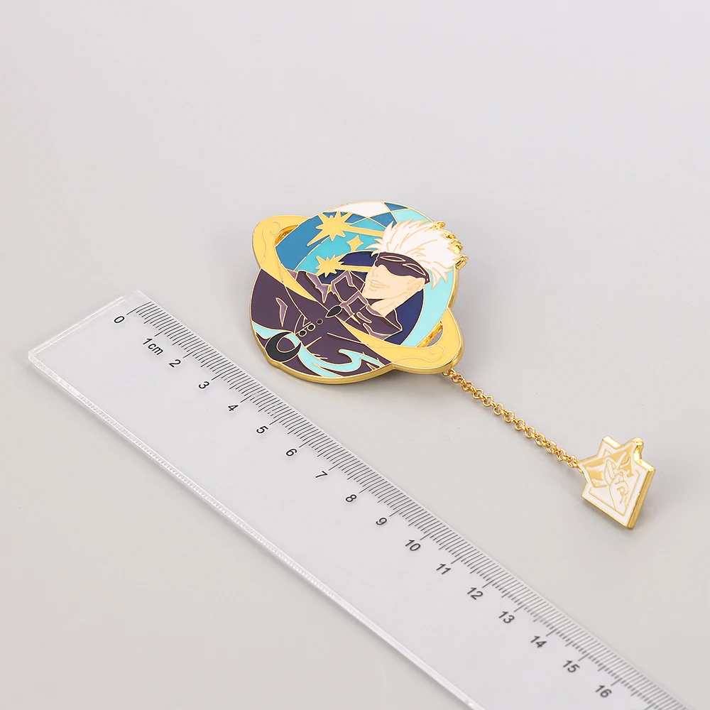 Металлическая брошь Cosmile в стиле аниме юютсу зайсу Джоджо Сатору Бриллиантовая
