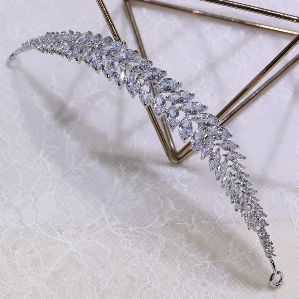 AAA циркон диадемы и короны циркония CZ диадема вечерние Свадебная повязка Для