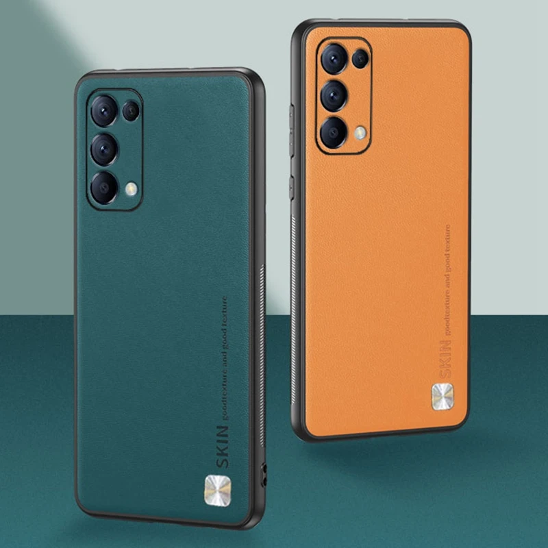 luxury pu leather phone case for oppo reno 7 5 6 pro plus find x3 lite k9 matte cover case for realme 8 pro gt neo 2 master q3s free global shipping