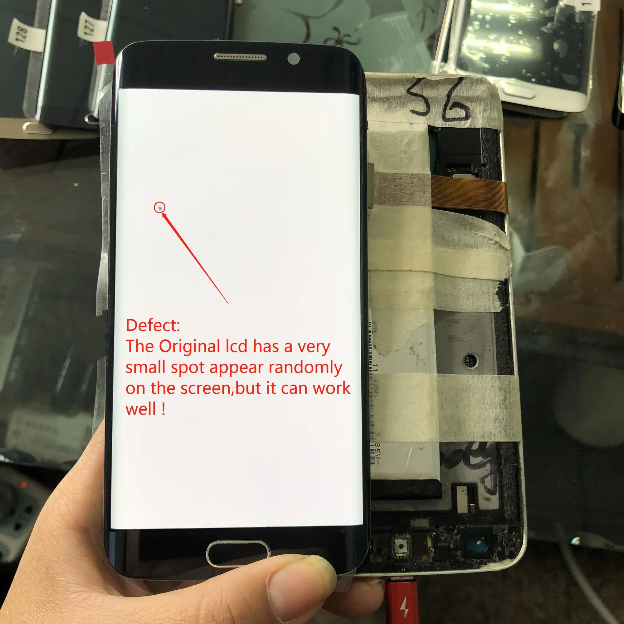 ЖК дисплей и дигитайзер сенсорного экрана в сборе для Samsung Galaxy S6 Edge G925 G925F