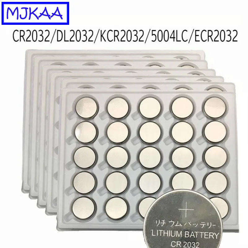 150 шт. CR2032 3V литиевая батарея таблеточного типа для Батарея BR2032 DL2032 ECR2032 CR 2032, Длительное Действие, плоский круглый аккумулятор батареи для мобильного часо-игрушка