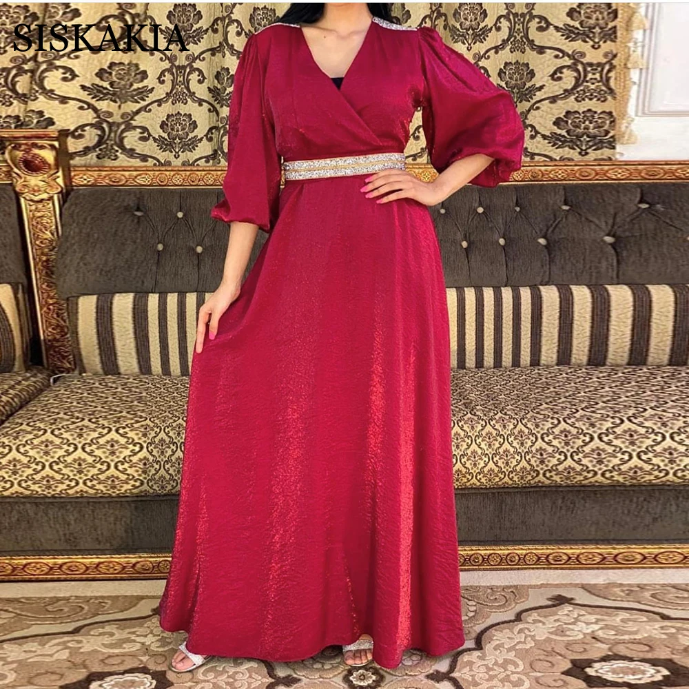 Женское бархатное платье Кафтан Siskakia Eid Mubarak мусульманское в Дубае турецкое