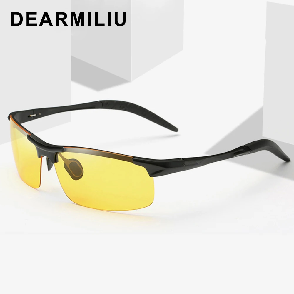 

Мужские и женские солнцезащитные очки DEARMILIU, поляризационные очки из алюминиево-магниевого сплава с защитой UV400