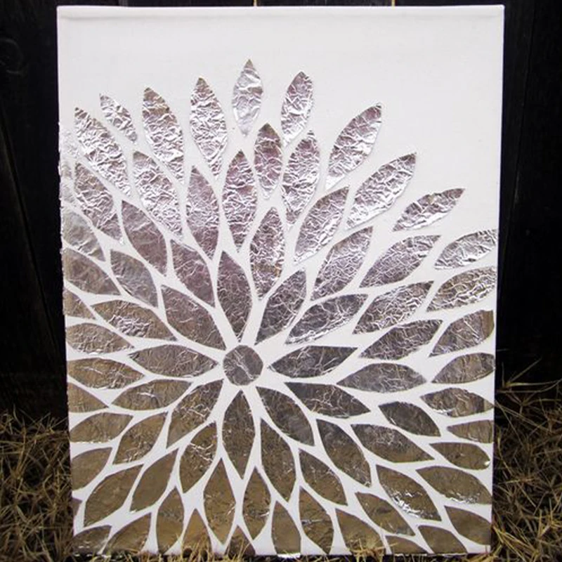 Имитация древнего серебряного листа Тайваньская фольга позолота 100 листов