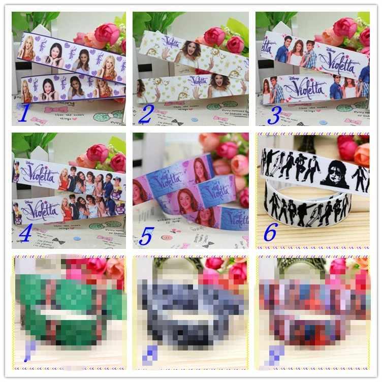 7/8 '' vio painter jackson напечатанная лента с бантом для волос Головные уборы вечерние украшения «сделай сам» оптом OEM 22 мм D301