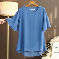 summer 2022 new arrival tops womens fashion brand casual round neck plus size blusas de mujer cnorigin women cover belly