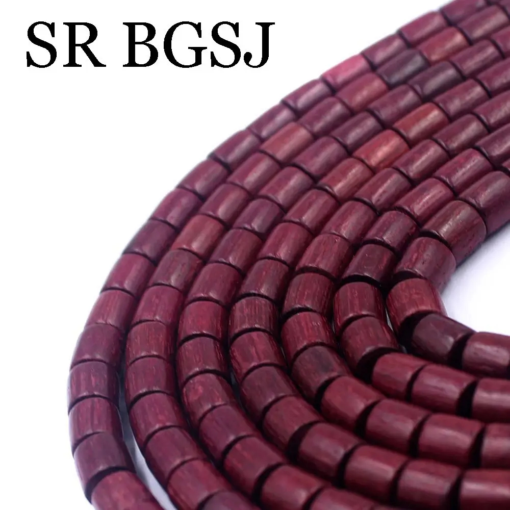 Бесплатная доставка 108 шт 8 мм Труба Форма колонны Фиолетовый Палисандр Дерево