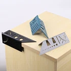 3d-измеритель угла под торцом, зернистость, деревообрабатывающая линейка, плотник, практичный указатель, маркер, Деревообрабатывающие инструменты с ручкой