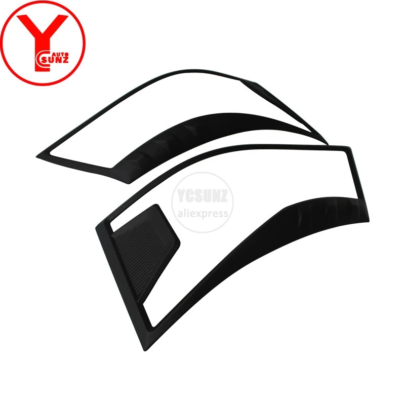 YCSUNZ ABS черный головной светильник крышка аксессуары части Тюнинг автомобилей для