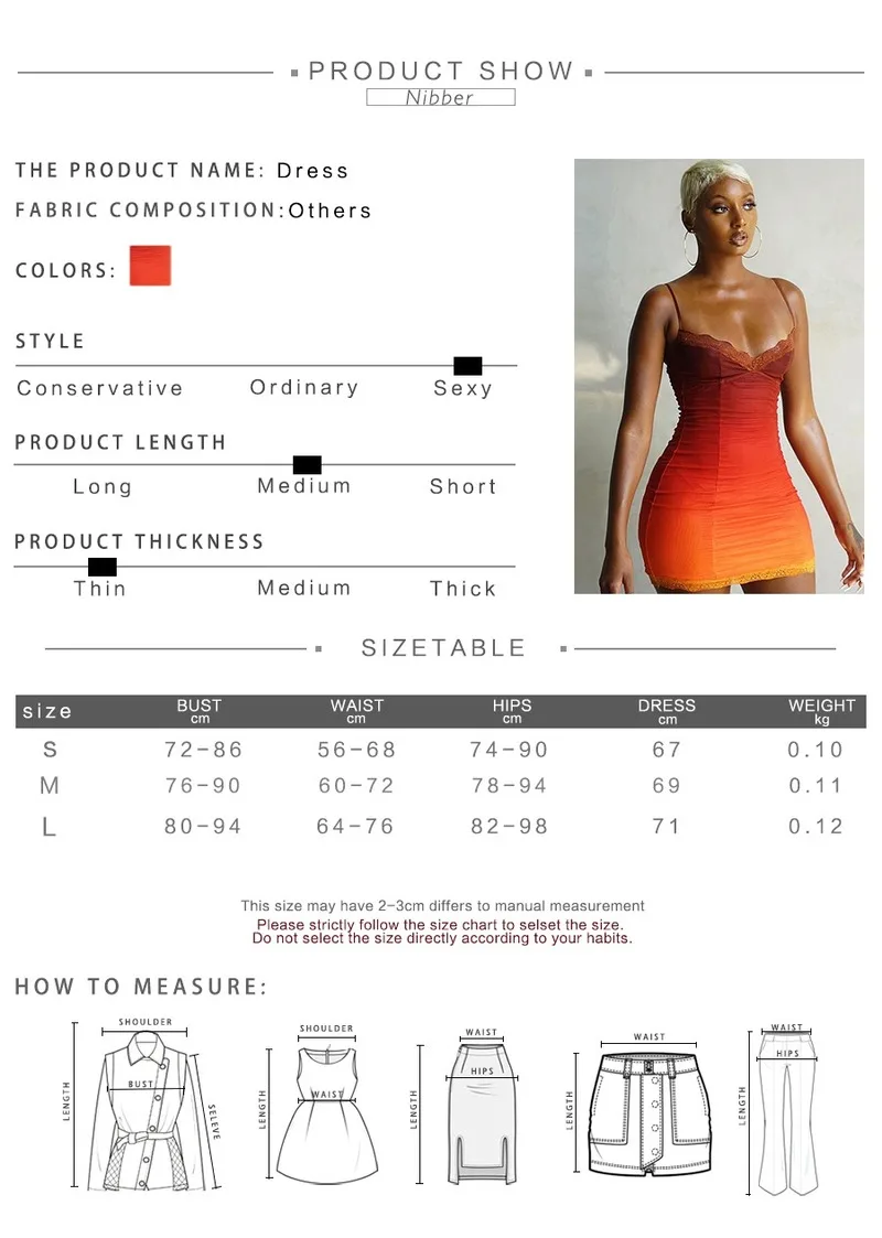 

2021 Fashion Popular Gradient Color Women's Mini Skirt Sexy V-neck Party Strap Casual Street Clothes