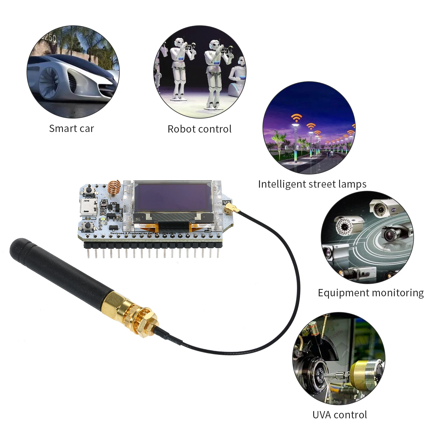 ESP32 / ESP8266 433 МГц/868 МГц W-F-Беспроводная макетная плата BT OLED 0 96 дюйма дисплей IOT
