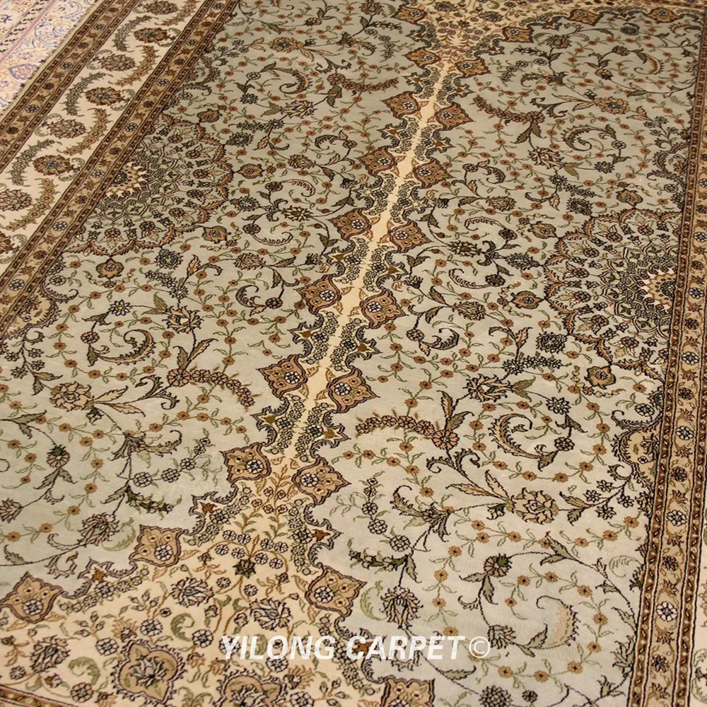 YILONG 5 'x 8' элегантный ручной персидский шелковый ковер кашмир мебель домашний
