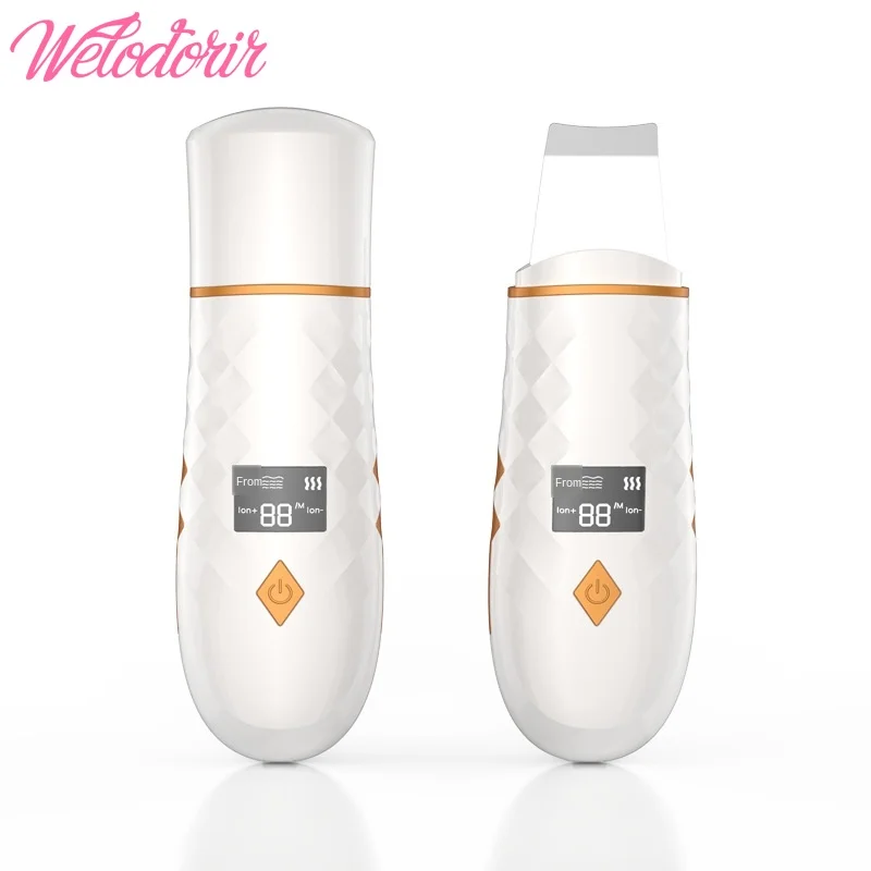 Ультразвуковой шпатель для кожи лица глубокая очистка горячий компресс ион