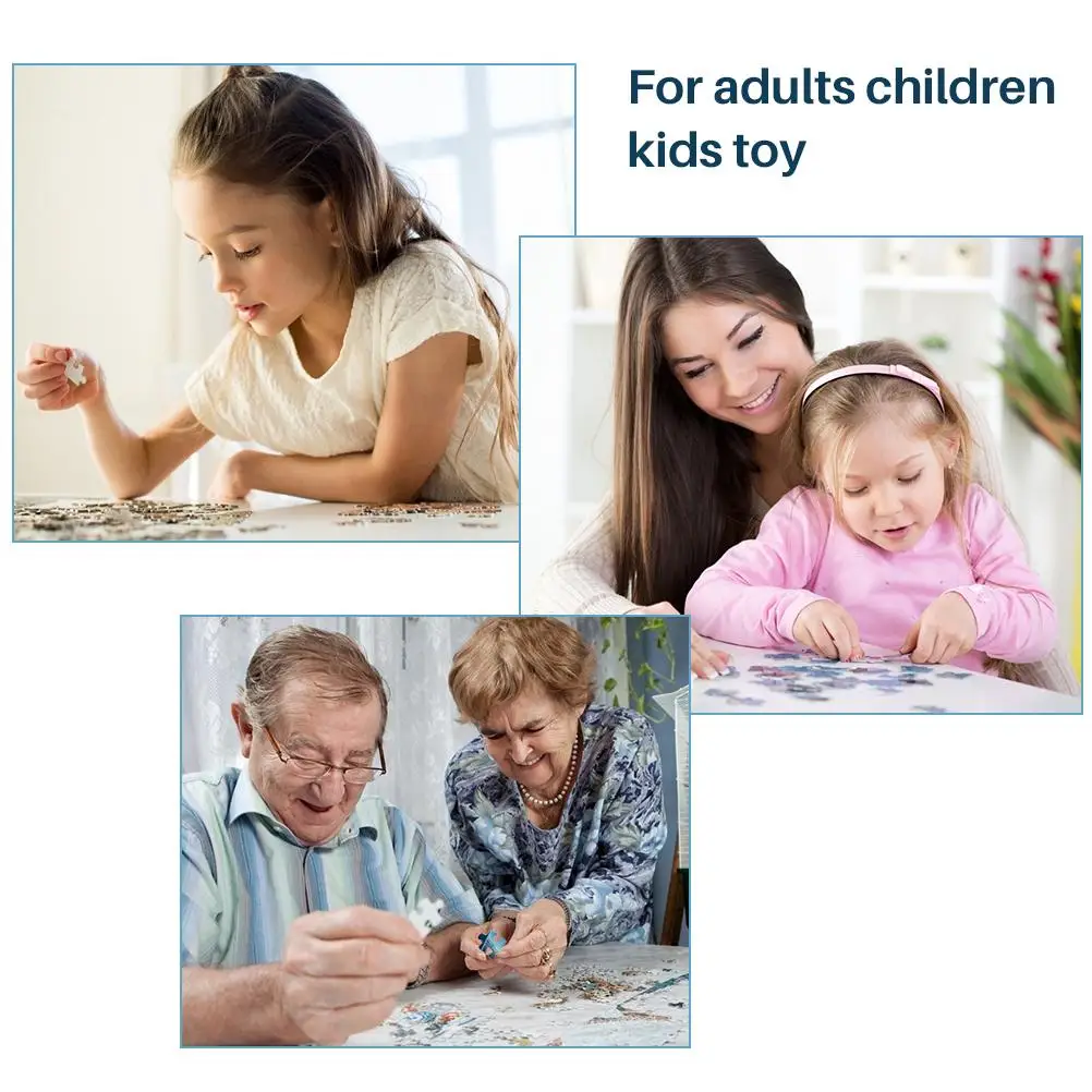 Деревянные головоломки уникальной формы пазлы для взрослых и детей Семейная