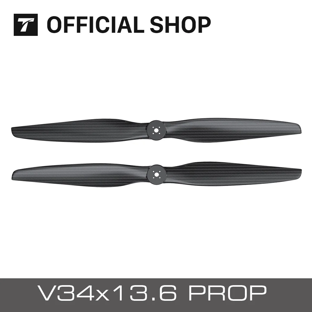 T-Motor CF prop V34x13.6 (пара CW + CCW) 34 дюймовые пропеллеры из углеродного волокна для