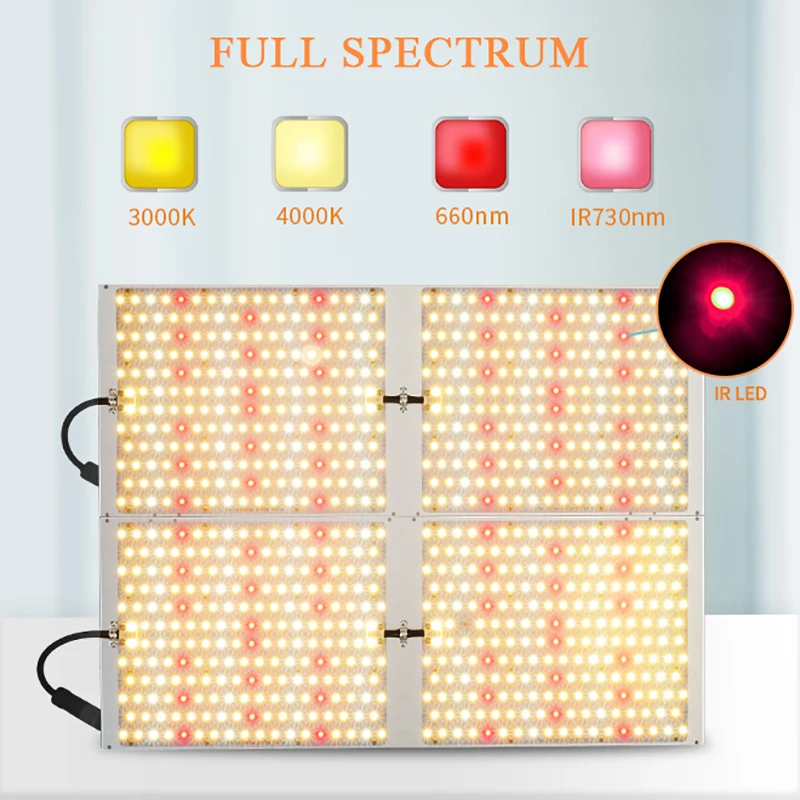 Затемняемый 480 Вт Led Grow Light полный спектр Квантовая доска IP65 комнатные растения