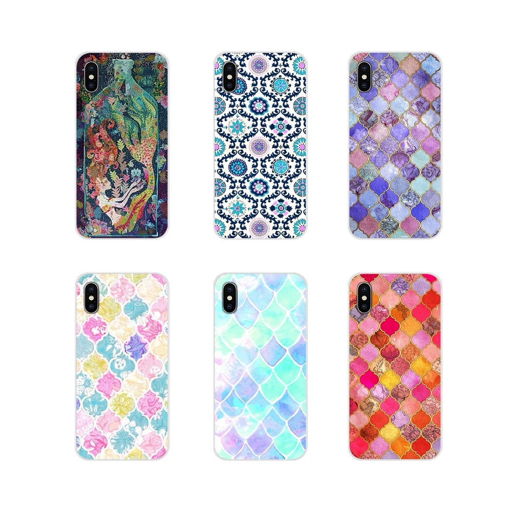 Мягкие чехлы для Xiaomi Mi4 Mi5 Mi5S Mi6 Mi A1 A2 5X 6X 8 9 Lite SE Pro Max Mix 2 3 2S Pretty Pastel марокканская