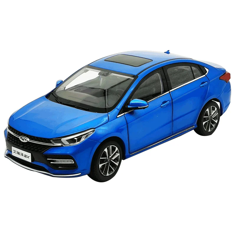 

Коллекционная модель автомобиля CHERY Arrizo GX из металлического сплава голубого цвета, коллекционные украшения, праздничные подарки, детские и...