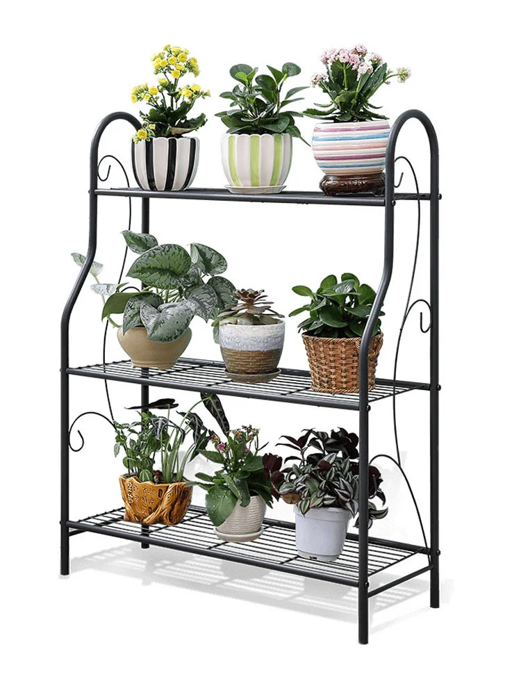 

Fashion Balcony Plant Shelves European Style Iron Railings Flower Rack Anti-theft Window Guardrail Wall Hanging Type Wrought