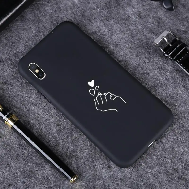 -Black-178 Милыми любящими сердцами чехол для huawei P20 Коврики 10 Lite 20 P10 P8 P9 Lite Nova 3 3i 4, 8S P30 Pro Чехол для Honor 8A; большие размеры 9, 10, 8X20 8C - Цвет: -Black-178