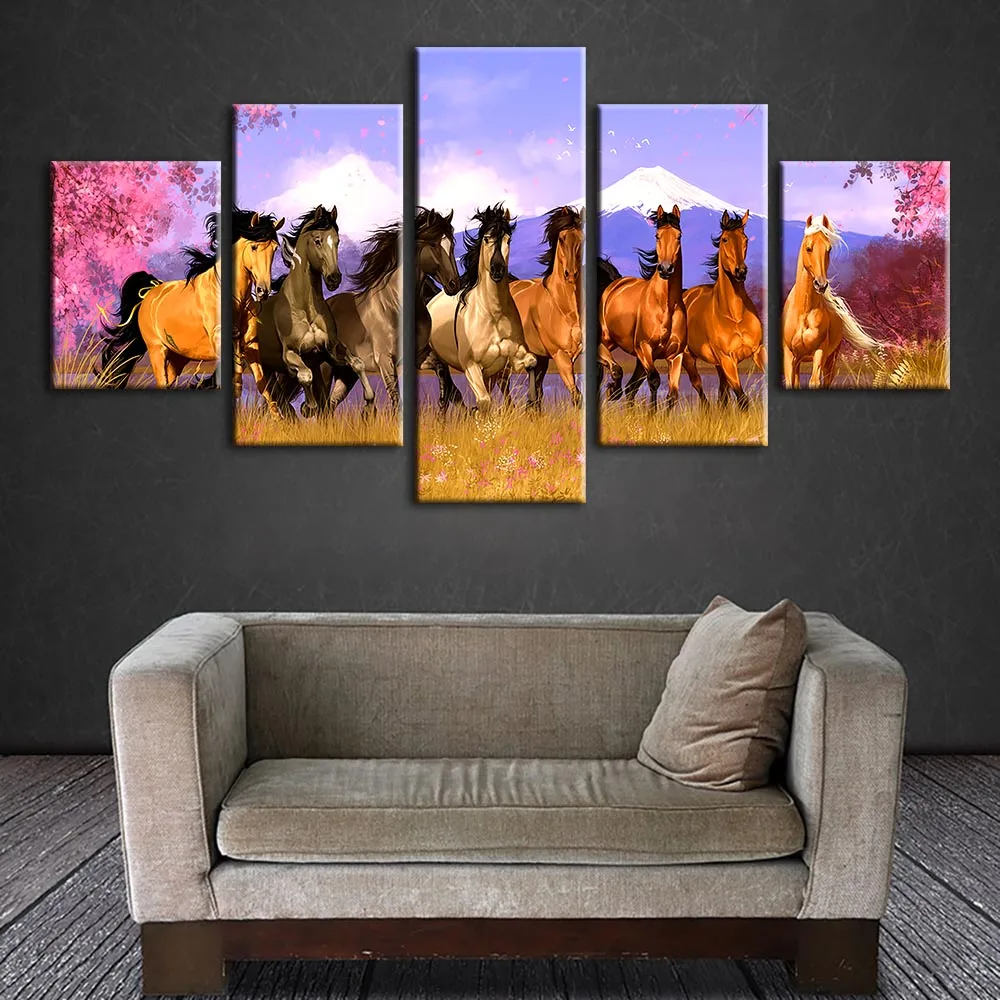 Настенное художественное полотно домашний Декор Картина HD печать 5 панелей