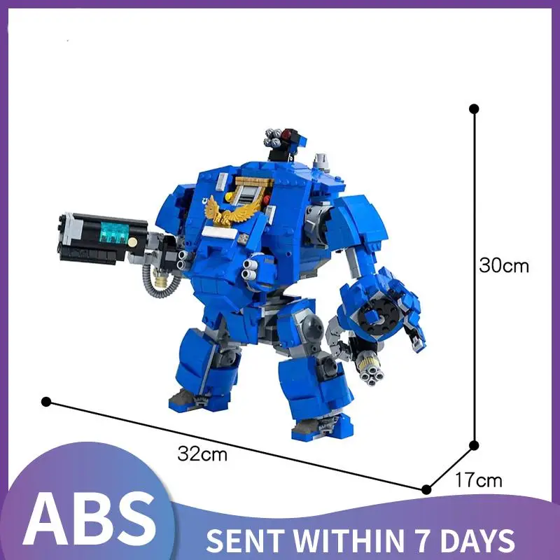 

Military robot Ultramarined Primari Redemptored Dreadnought building blocks game figures Mechanical armor blocks children's toys