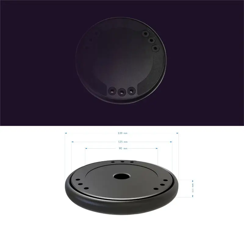 

Sound Isolation Platform Damping Recoil Pad For Apple Homepod Amazon Echo Google Home Stabilizer Smart Speaker Riser Base(Black)