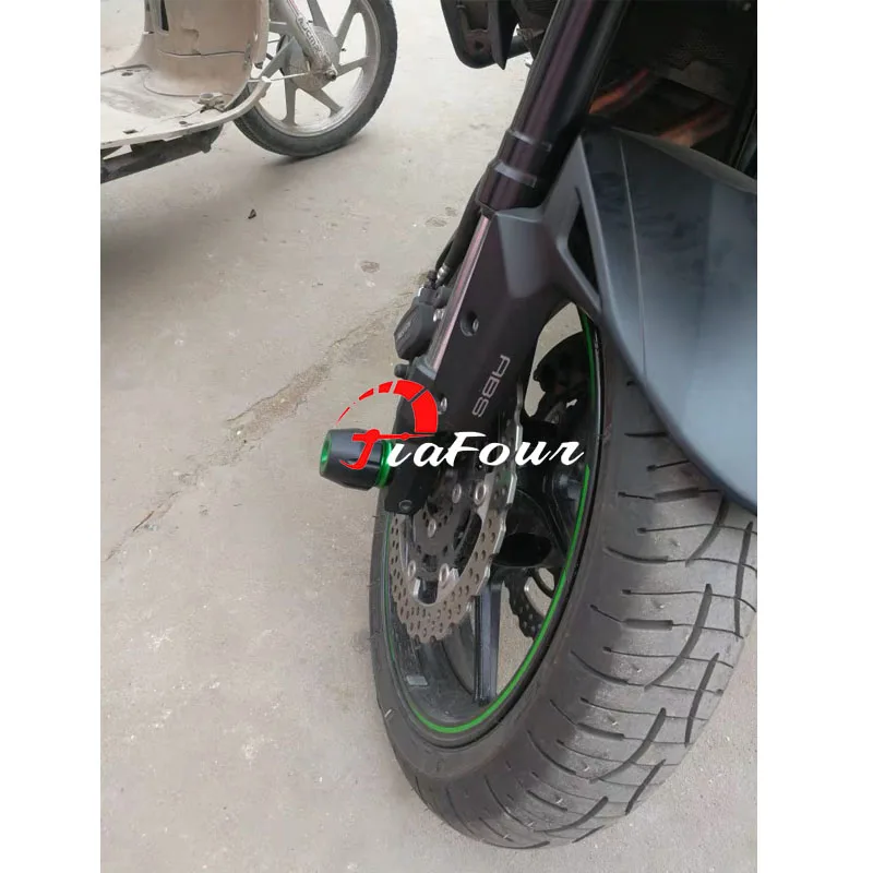 

Fit For KAWASAKI Z650 NINJA 650 ER-6F 2017 2018 2019 front axle fork crash sliders wheel protector