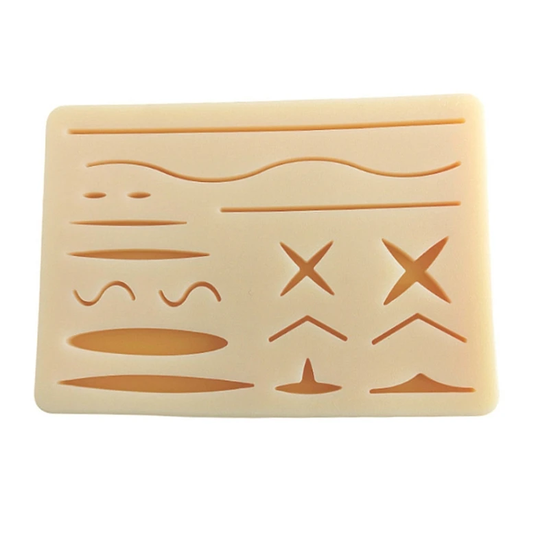 

Silicone Skins Pad Skin Suture Wound Module Instruments Needle Holder Suture Practice Simulated Skins