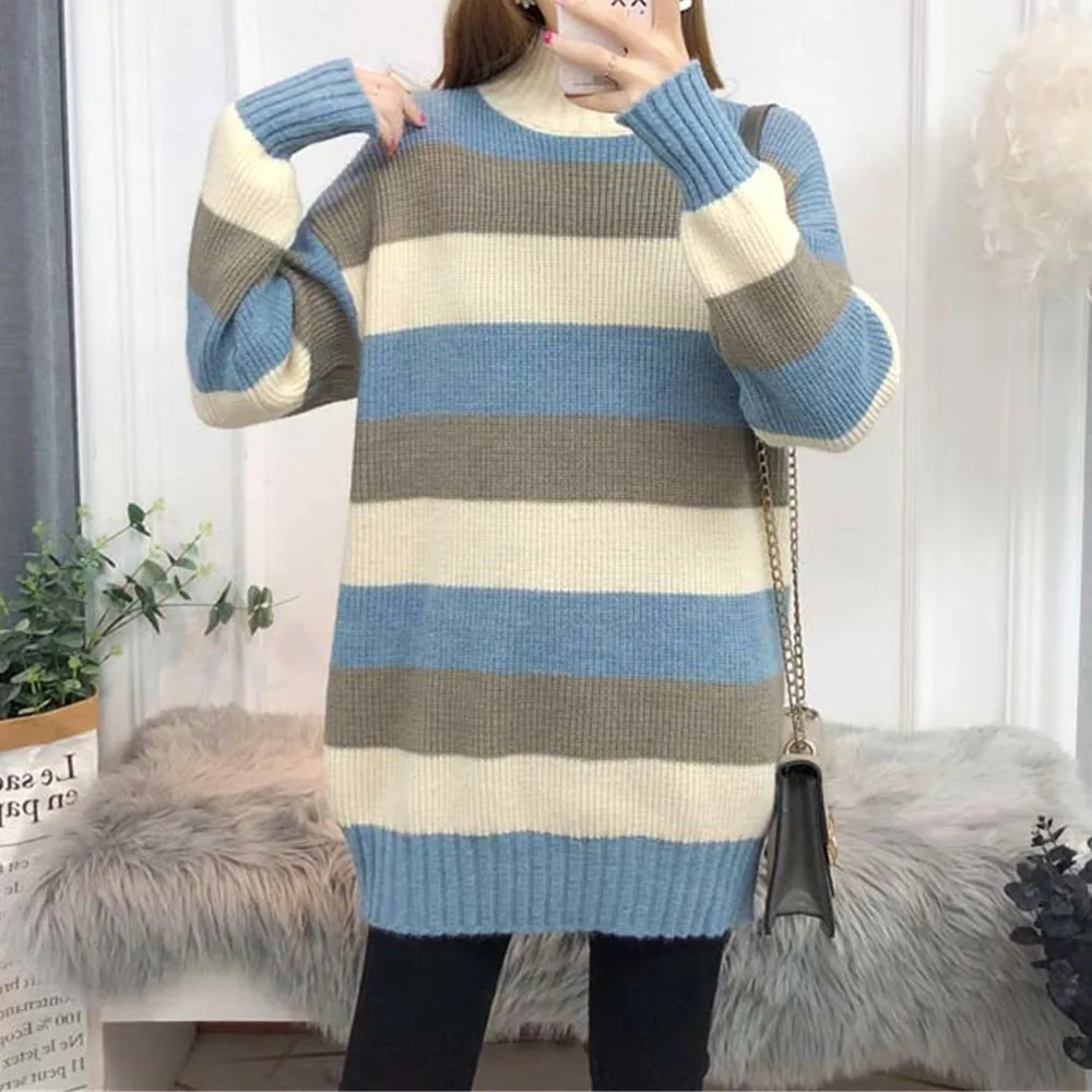 Женский свитер в Корейском стиле рождественские свитера Осень-зима толстый