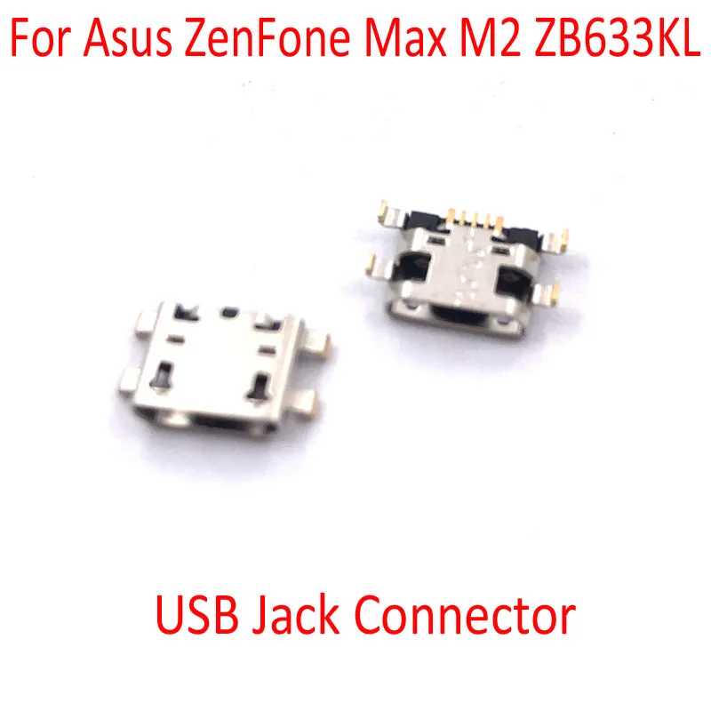 10 шт./лот USB-порт для зарядки микрофон док-разъем плата гибкий кабель Asus ZenFone Max M2