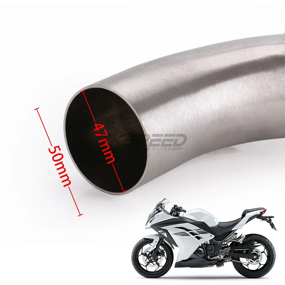 Средняя труба мотоцикла для Kawasaki Ninja 300 2013 2014 2015 Ninja300 средняя звеньевая без