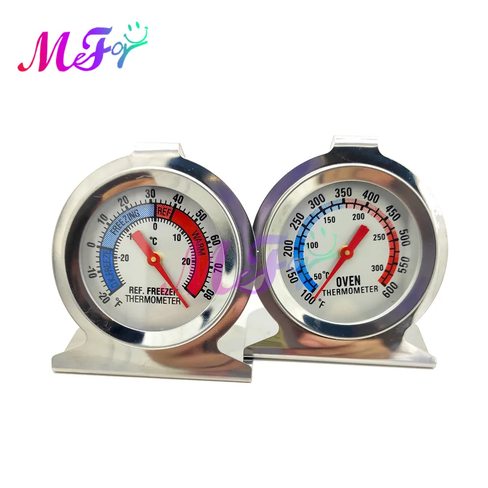 

Stainless Steel Metal Oven Thermometer Gauge For BBQ Meat Food Kitchen Cooking Refrigerator Thermometers Meat Gauge Stand Up