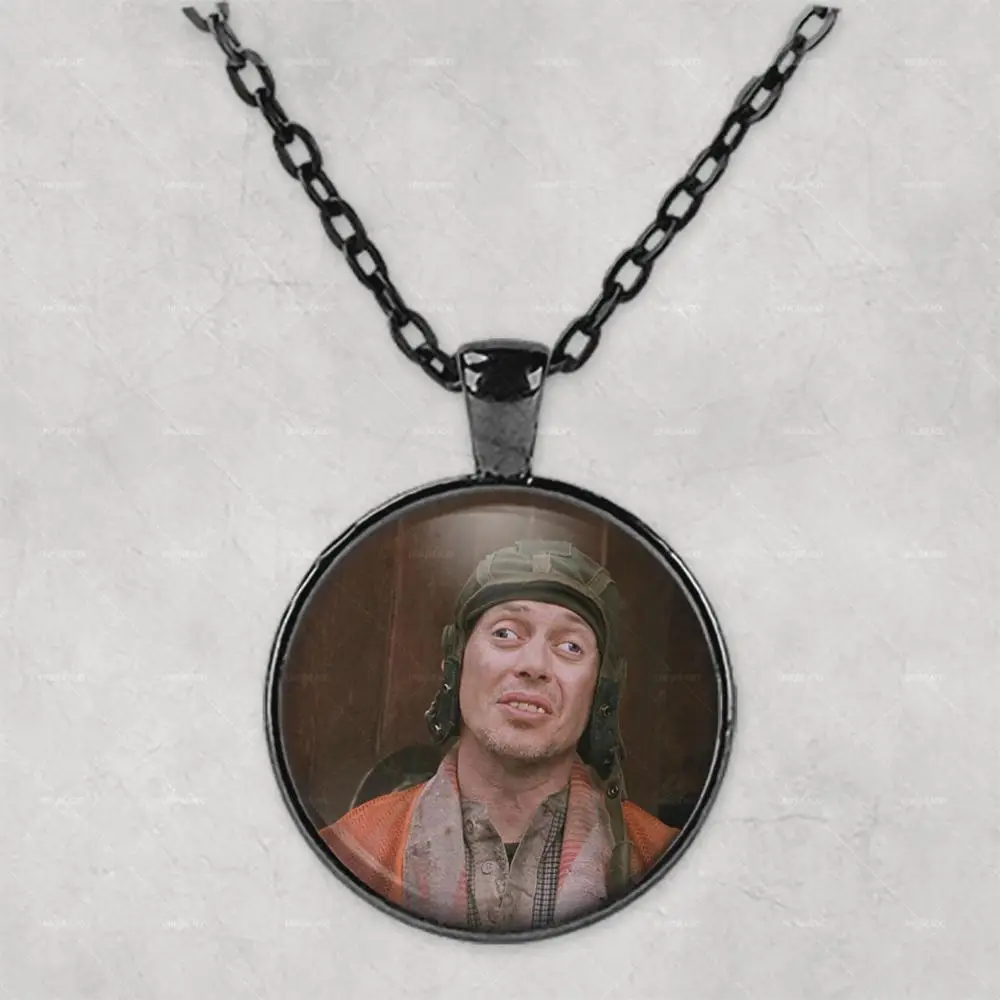 Steve Buscemi crazy eyes Personalised Photo Necklace Picture Jewelry necklaces pendants Circle Locket Memorial Gift | Украшения и