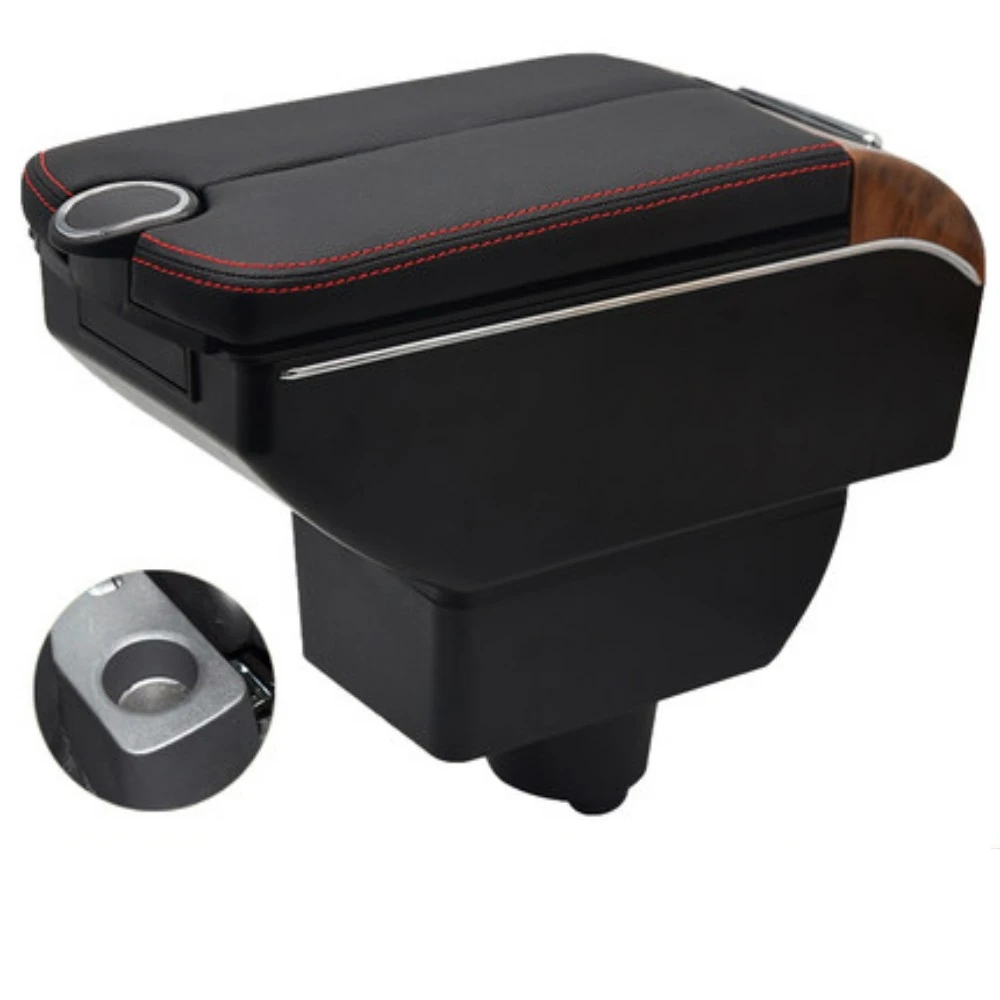 Для новых Geely MK gc6 подлокотник коробка двойные двери открыть 7USB центр консоль для