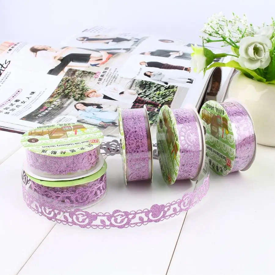 5 шт. Кружева самоклеющиеся Скрапбукинг Маскировка Двухсторонняя клейкая лента