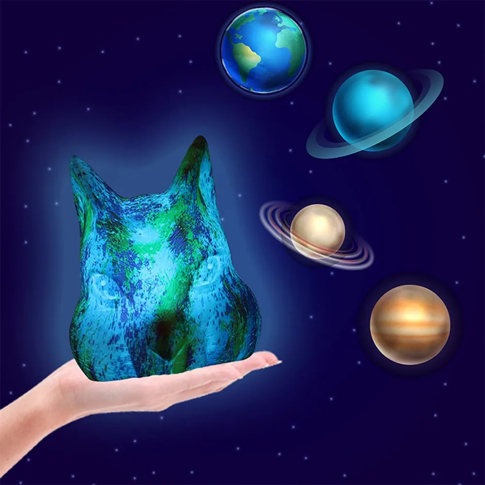 Дистанционное управление 16 цветов Изменение белка звездное небо умный дом 3D