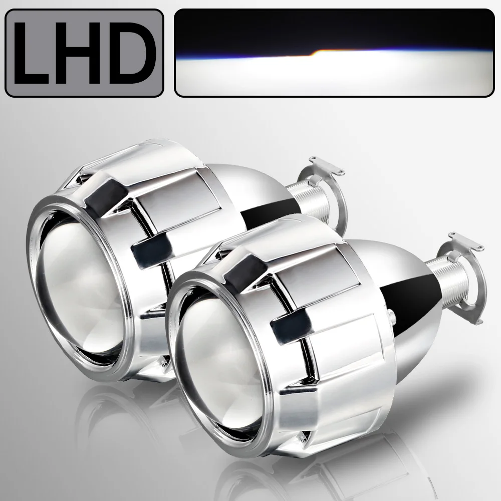 

AILEO 2X 2,5 дюйма Универсальный биксеноновый HID проекционный объектив для H4 H7 Автомобильная фара проекционный комплект для мотоцикла H11 9005 9006 H8 обновление