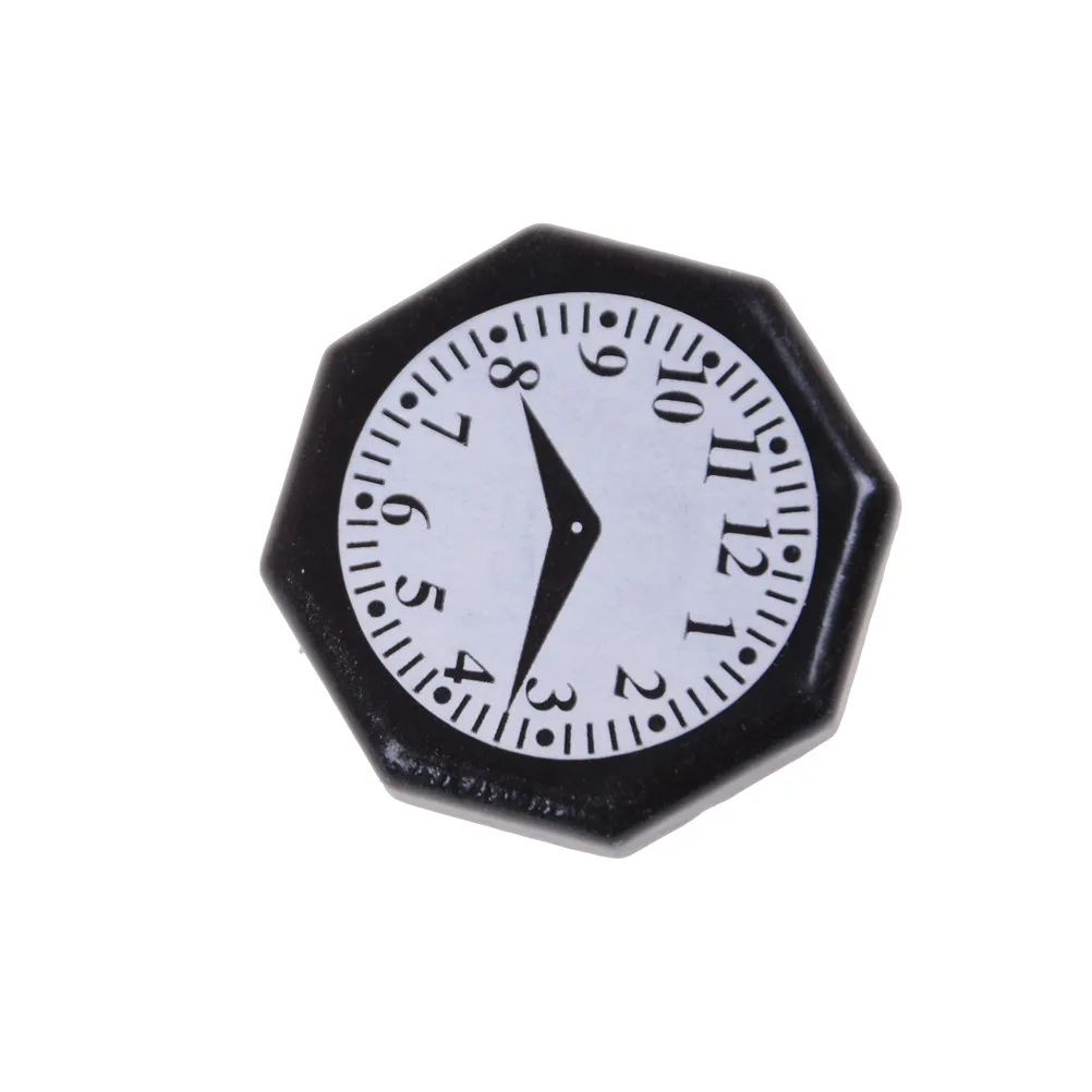 

Wooden Black Octagonal Clock for 1/12 scale Dollhouse Miniature Furniture Toy