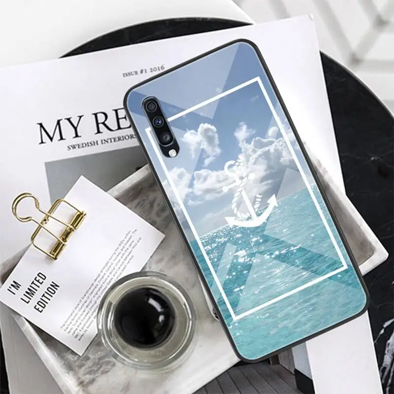

Classical Small Anchors Phone Case Tempered Glass For XiaoMi 8SE 6 8lite MIX2S Note 3 Redmi Note 7 5 4 Redmi 6A 5Plus 4X