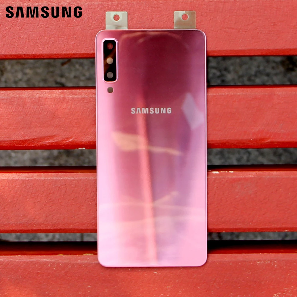 Samsung оригинальный телефон задняя батарея Дверь для Galaxy A7 2018 версия A730x A750 SM-A730x