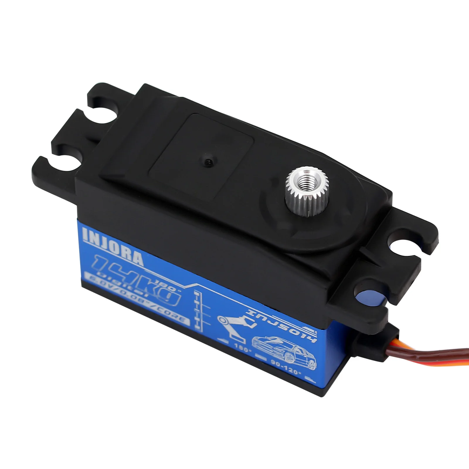 INJORA-engranaje de Metal para coche teledirigido Tamiya Kyosho, 14KG, n&uacute;cleo Digital Servo para 1/10-4