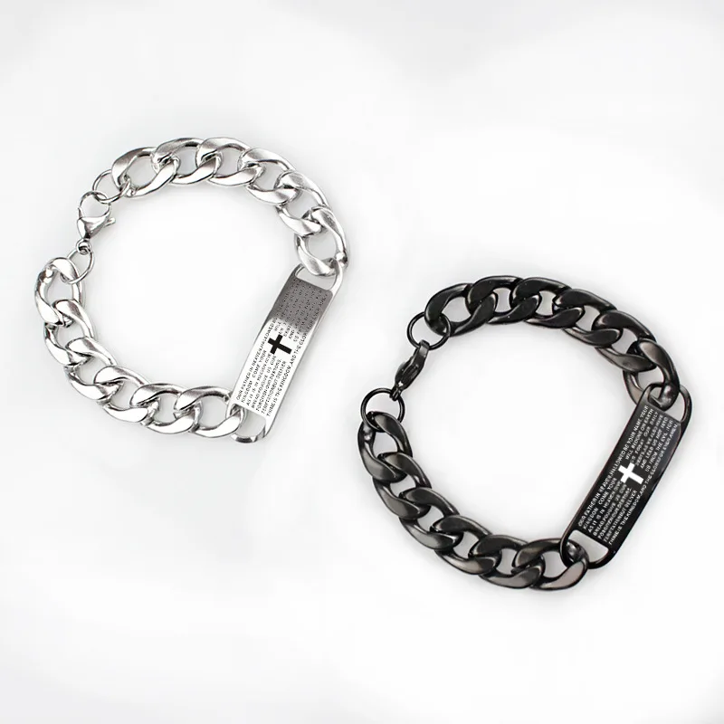 Мужской минималистичный браслет из титановой стали крестообразный нержавеющей