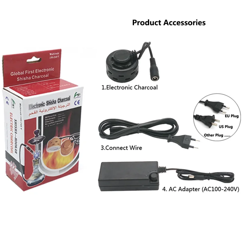 Керамический кальян LOMINT высокотемпературный электронный уголь для кальяна