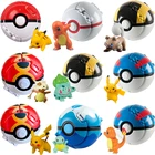 Оригинальная Аниме Фигурка покемона эльфа, покебола, Пикачу, Чармандера, литтена, роккрафа, карманного монстра, вариант игрушки, подарок для детей