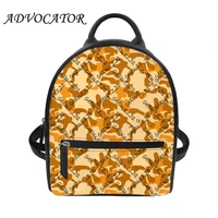 girls mini backpack 3d camouflage printing women pu leather bag travel backpack string school bag for students sac a dos femme