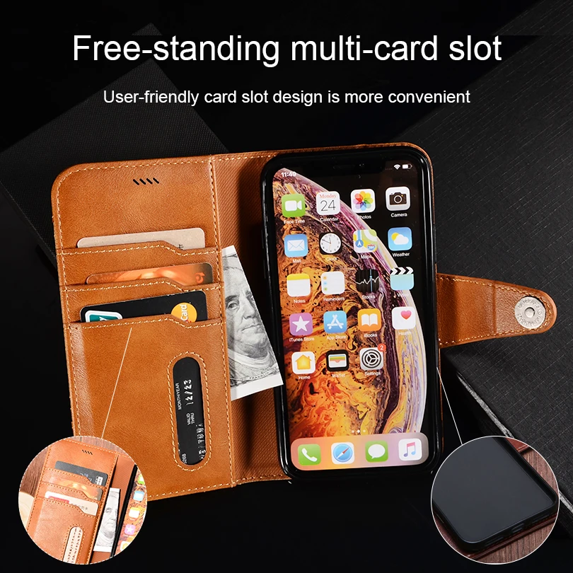 Case For Lenovo K6 Note Flip Cover Leather Coque Luxury Protective Fundas With Card Slot |