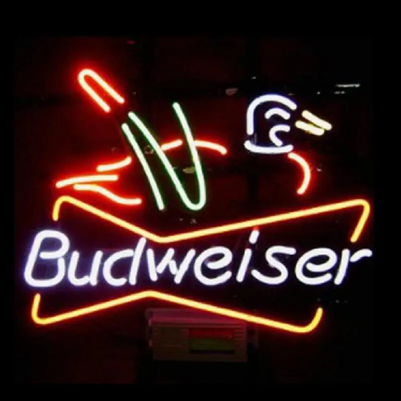 

Custom Budweiser Buck Glass Neon Light Sign Beer Bar