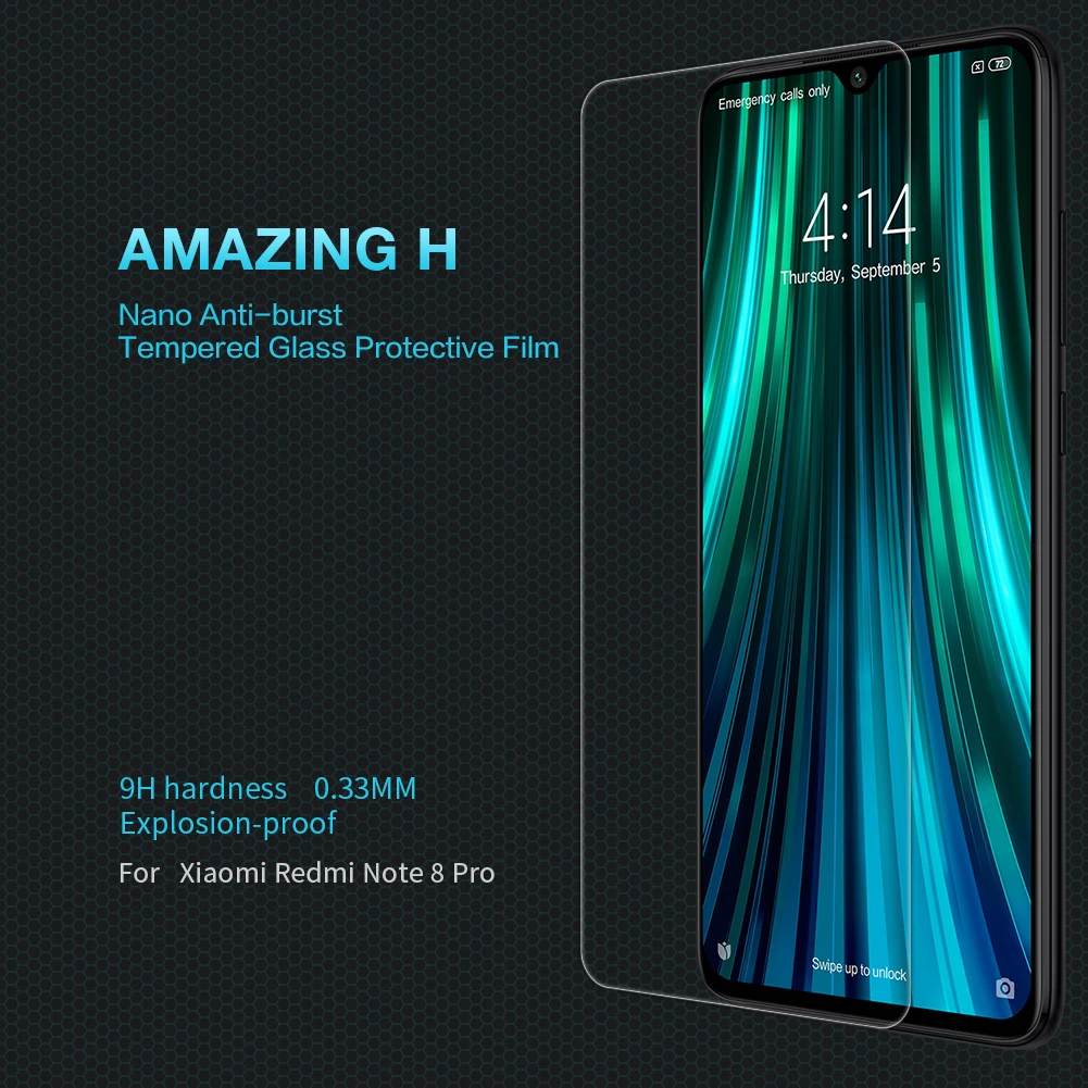 Redmi Note 8 Note 8 закаленное стекло Nillkin 9H жесткий прозрачный защитный протектор экрана для Xiaomi Redmi Note 8 Pro