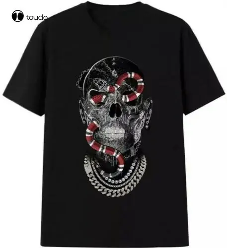 

Особая футболка с изображением змеи в черепе, футболка Epic Limited Edition